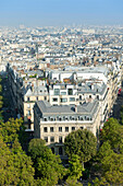 France. Paris 17th district. Place de l'Etoile. Buildings between avenue Carnot and avenue Mac Mahon