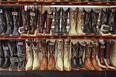 Mexico, Chihuahua State, Chihuahua, Store of cowboys boots