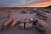 Egg Factory at dawn, Bisti Wilderness, New Mexico, United States of America, North America