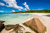 Grand Anse Beach, La Digue, Seychellen, Indischer Ozean, Afrika