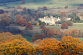 Sudeley Castle im Herbst, Winchcombe, Cotswolds, Gloucestershire, England, Vereinigtes Königreich, Europa