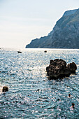 Badeanstalt La Fontelina auf Capri, Insel Capri, Golf von Neapel, Italien