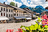 The village of Gruyere, Gruyere, Fribourg, Switzerland