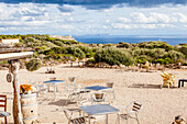 Kleines Restaurant Refugio del Águila in der Nähe von dem Bunker Mirador del Aguila, Mallorca, Balearische Inseln, Spanien
