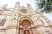 Kathedrale von Palma, Palma de Mallorca, Majorca, Balearen, Balearische Inseln, Mittelmeer, Spanien, Europa