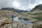 Mountaineering in Garibaldi Provincial Park, British Columbia, canada.