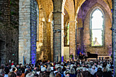 Concert in the ruins of St. Olof's church in the old churches Ruins find various concerts in the summer, Schweden