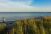 People on the beach at Ljugarn, Schweden