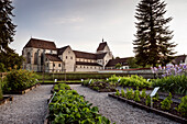 UNESCO World Heritage Reichenau Monastery Island, Minster of St. Maria and Markus with monastery garden, Mittelzell, Lake Constance, Baden-Wuerttemberg, Germany