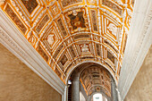Scala d´Oro, gold plated stucco ceiling, staircase, Palazzo Ducale, Doge´s Palace, Venezia, Venice, UNESCO World Heritage Site, Veneto, Italy, Europe