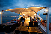 The Bridge Deck Lounge on the Australien expedition cruise ship Coral Explorer