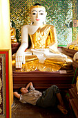Die Shwedagon Pagode in Yangon, Myanmar