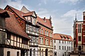 UNESCO World Heritage framework town Quedlinburg, historic town center, Saxony-Anhalt, Germany