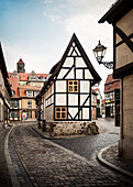 UNESCO Welterbe Fachwerkstadt Quedlinburg, Altstadt, Sachsen-Anhalt, Deutschland