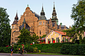 Nordisk Museum with nightlife in front of it, Stockholm, Sweden