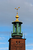 Rathausturm des Stadshuset Rathaus , Stockholm, Schweden