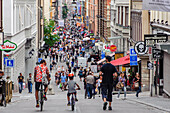 Shopping street Drottninggatan, Stockholm, Sweden