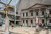 sculpture garden at the new york metropolitan museum of art, upper east side, manhattan, new york city, state of new york, united states, usa