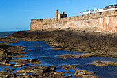 northern bastion and its fortifications, skala de la kasbah, bab akoutam, essaouira, mogador, atlantic ocean, morocco, africa