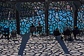 terrace, a space to relax on the roof of the mucem, marseille, (13) bouches du rhone, paca, provence alpes cote d'azur, france