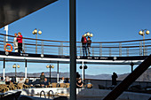 the upper deck of the astoria, navigation in the fjord of kangerlussuaq, greenland
