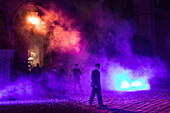 welcoming the public, chateau de maintenon fabulous christmas spectacle, with the participation of 800 volunteers, eure-et-loir (28), france