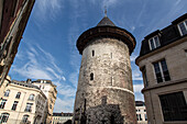 tower of the old castle of rouen (76), france