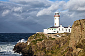 the lighthouse on fanad peninsula, shannag, county donegal, ireland