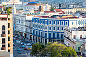 Architecture from an elevated view near the Malecon, Havana, Cuba, West Indies, Central America