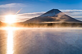 Lake Shoji and Mount Fuji, Fuji Hazone Izu National Park, Japan, Asia