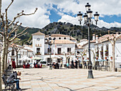 Main plaza, Grazalema, Andalucia, Spain, Europe