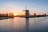 Kinderdijk, UNESCO World Heritage Site, Molenwaard municipality, South Holland province, Netherlands, Europe