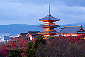 Kiyomizu-dera temple, UNESCO World Heritage Site, Kyoto, Honshu, Japan, Asia