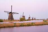 Windmills, Kinderdijk, UNESCO World Heritage Site, Netherlands, Europe