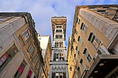 Elevator de Sant Justa, Baixa, Lisbon, Portugal, Europe