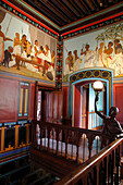 France, Aquitaine, Pyrenees Atlantiques (64), Basque country, province of Labourd, Hendaye, Abbadia castle, the stairwell