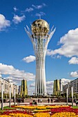 Kazakhstan, Astana City, New Administrative City, Nurzhol Avenue, Bayterek Monument, Shooting point: Nuzhole Avenue