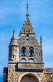 France, Landes, Landes en Gascogne Regional Natural Park, Sabres, Saint Michel church bell-gable (Camino de Santiago)