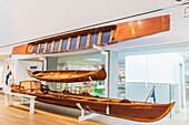 England,Oxfordshire,Henley-on-Thames,River and Rowing Museum,Display of Historical Leisure Boats