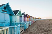 England,Essex,Mersea Island,Beach Huts