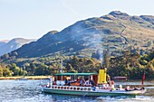 England, Cumbria, Lake District, Ullswater, Excursion Steamboat