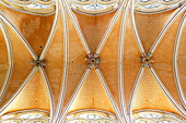 Seine et Marne, Brie Comte Robert, Church of Saint Stephen. The beautiful ceilings.