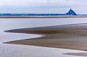 Normandy, Mont Saint Michel and bay from the Southern Pointe du Grouin, (UNESCO World Heritage) (on the way to Santiago de Compostela)