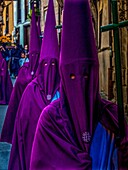 Spain-Guipuzcoa Basque Country- Holy Thursday procesion during Easter, at Segura
