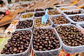 Olives at Market, Kotor, Bay of Kotor, Montenegro, Europe