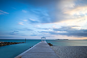 Pier on Providence Island, Bahamas, West Indies, Caribbean, Central America