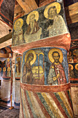 Frescoes, Cathedral of the Nativity, Zverin Monastery, UNESCO World Heritage Site, Veliky Novogrod, Novgorod Oblast, Russia, Europe
