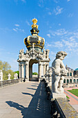 Dresdener Zwinger, Kronentor, Altstadt, Dresden, Sachsen, Deutschland, Europa