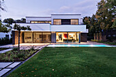 modern architecture house in the Bauhaus style, Oberhausen, Nordrhein-Westfalen, Germany