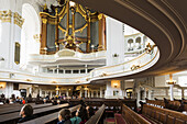 Organ, Interior view, St. Michaelis Church, also Hamburger Michel, Hamburg, Germany